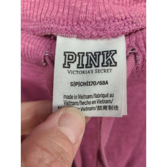 VICTORIAS Secret Pink Jogger Pant Slim Logo SZ S - Picture 8 of 11
